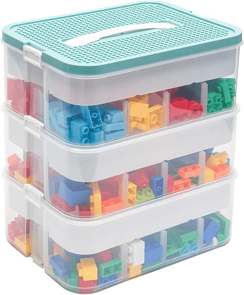 Caja Organizadora Harazaqa de 3 Niveles: El Aliado Definitivo para Guardar Tus Piezas LEGO