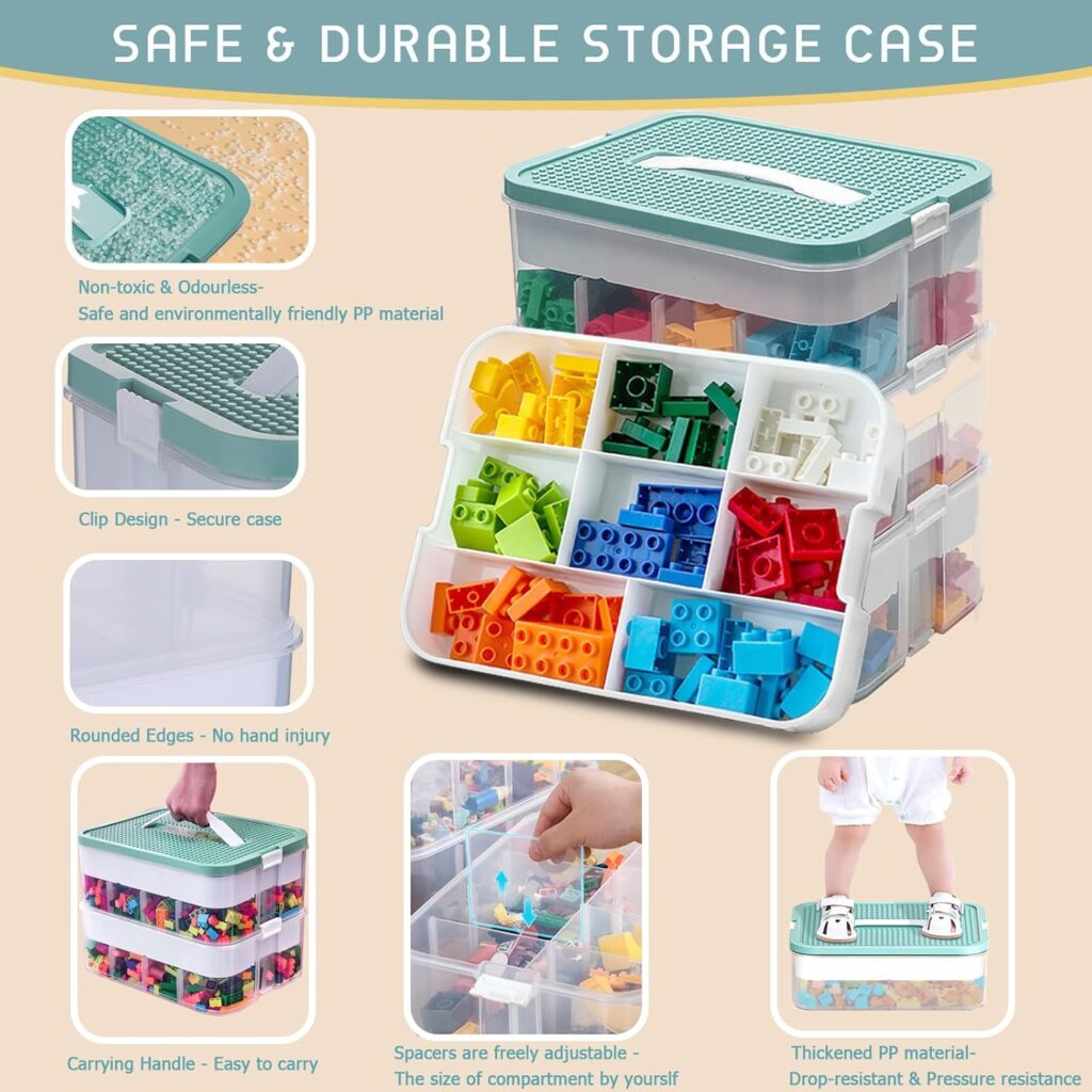 Caja Organizadora Harazaqa de 3 Niveles: El Aliado Definitivo para Guardar Tus Piezas LEGO
