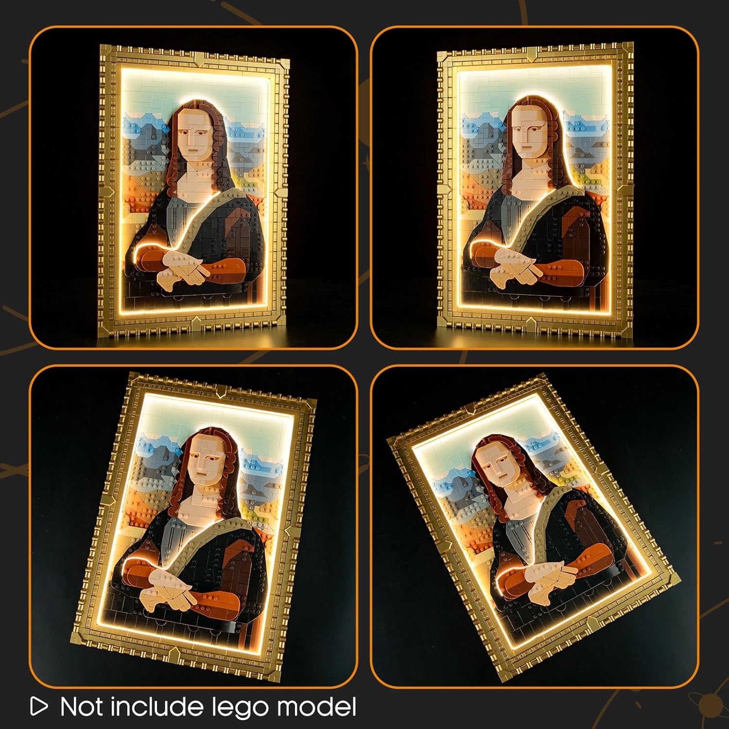 💡🖼️ Juego de Luces LED LIGHTAILING para LEGO Mona Lisa (31213) – Versión Remota: Ilumina tu Obra Maestra