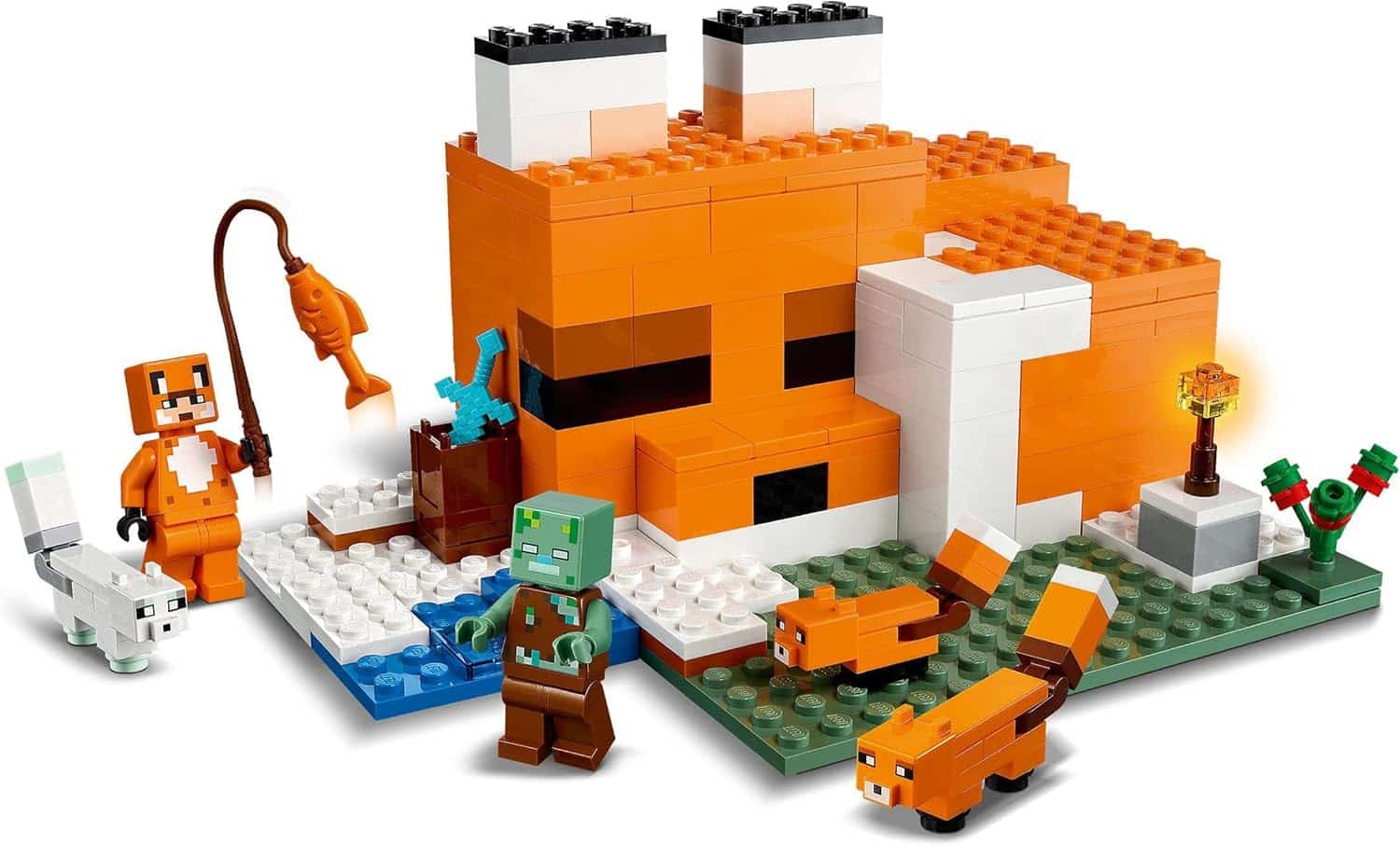 🦊🌲 Descubre el Set LEGO Minecraft El Refugio-Zorro 21178: Tu Mundo Pixelado en una Casa Muy Zorresca